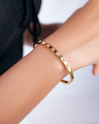 Cubic Zirconia Cuff Bangle