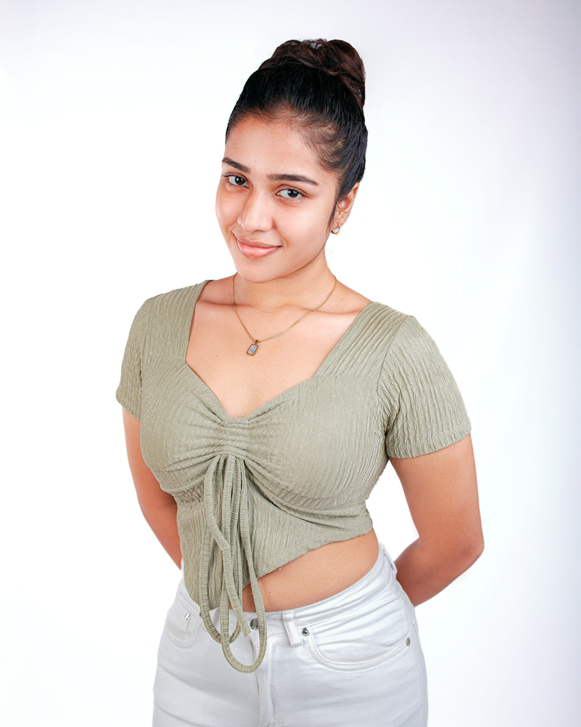 Double Sided Geo Pendant Necklace