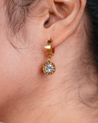 Cubic Roman Hoop Earrings