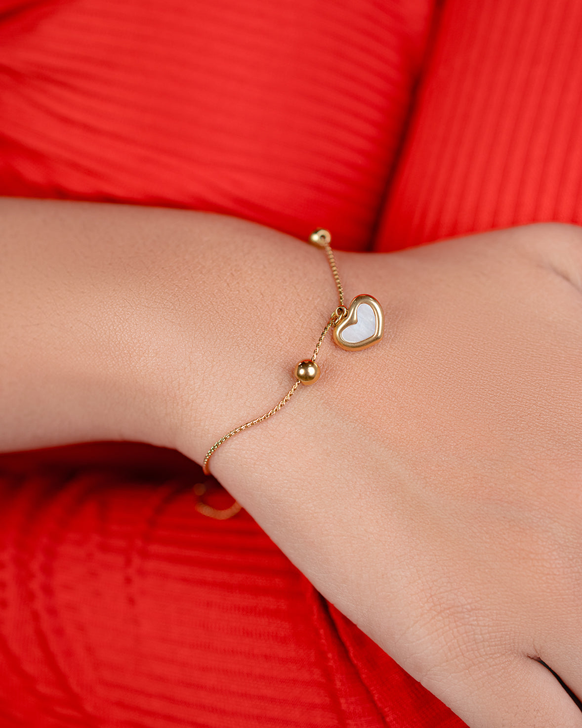 4pcs Heart Charm Set