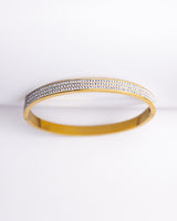Rhinestone Charm Bangle