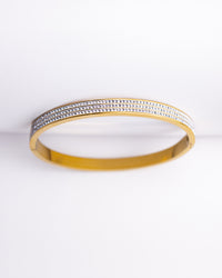Rhinestone Charm Bangle