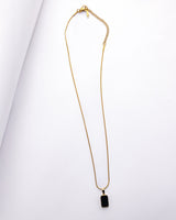 Double Sided Geo Pendant Necklace