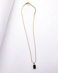 Double Sided Geo Pendant Necklace