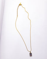 Double Sided Geo Pendant Necklace