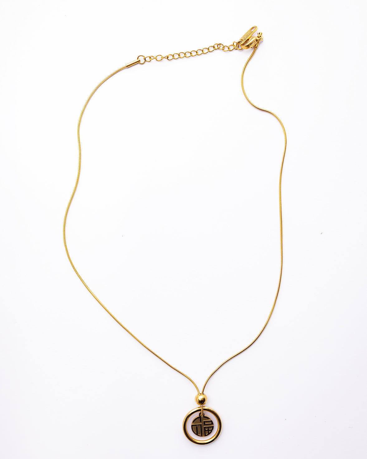 Double Charm Pendant Necklace