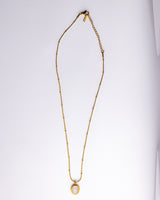 Vintage Oval Pendant Necklace