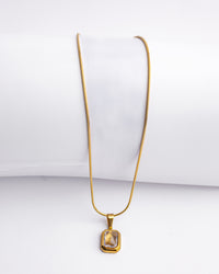 Minimalistic White Stone Necklace