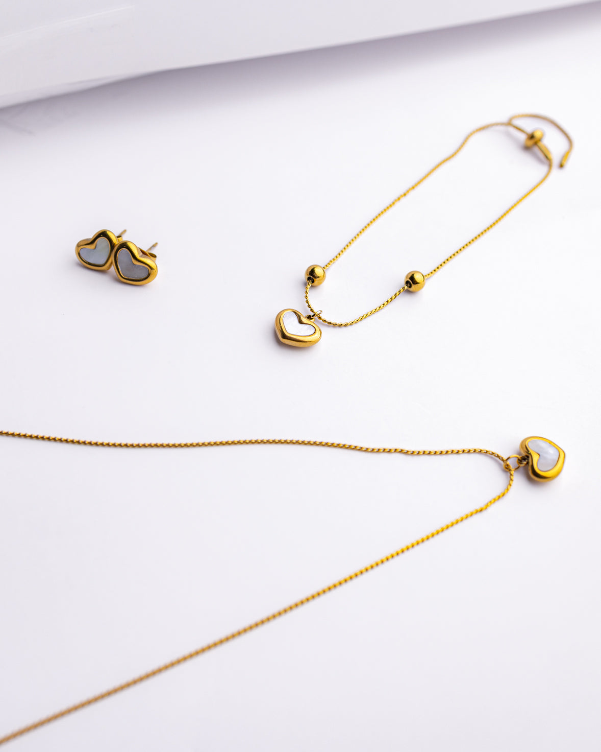 4pcs Heart Charm Set
