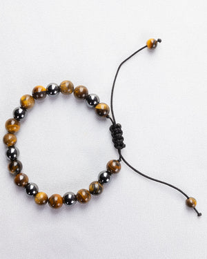 Beaded Tiger-Eye Bracelet