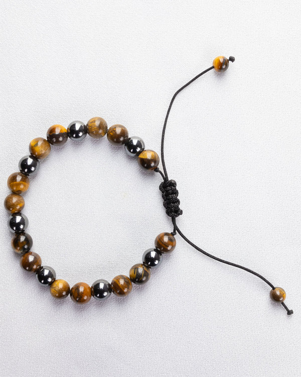 Beaded Tiger-Eye Bracelet