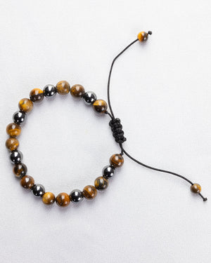Beaded Tiger-Eye Bracelet