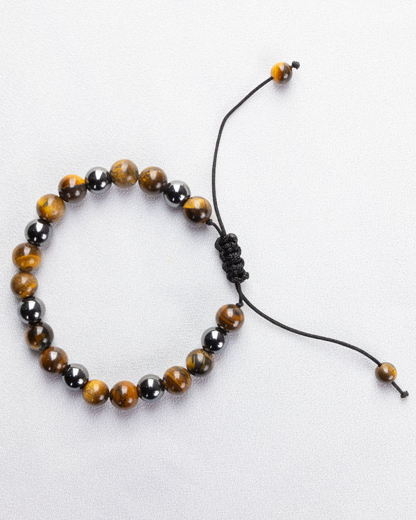 Beaded Tiger-Eye Bracelet