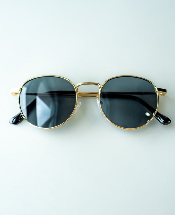Metal Frame Round Fashion Glasses