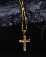 Redefined Rope Cross Necklace