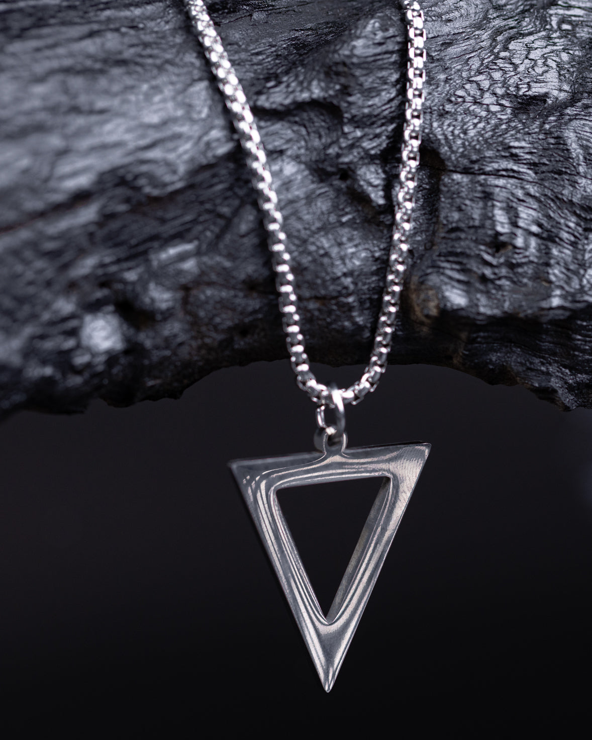 Classic Triangle Pendant Necklace