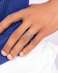 Men's Hollow Cross Ring