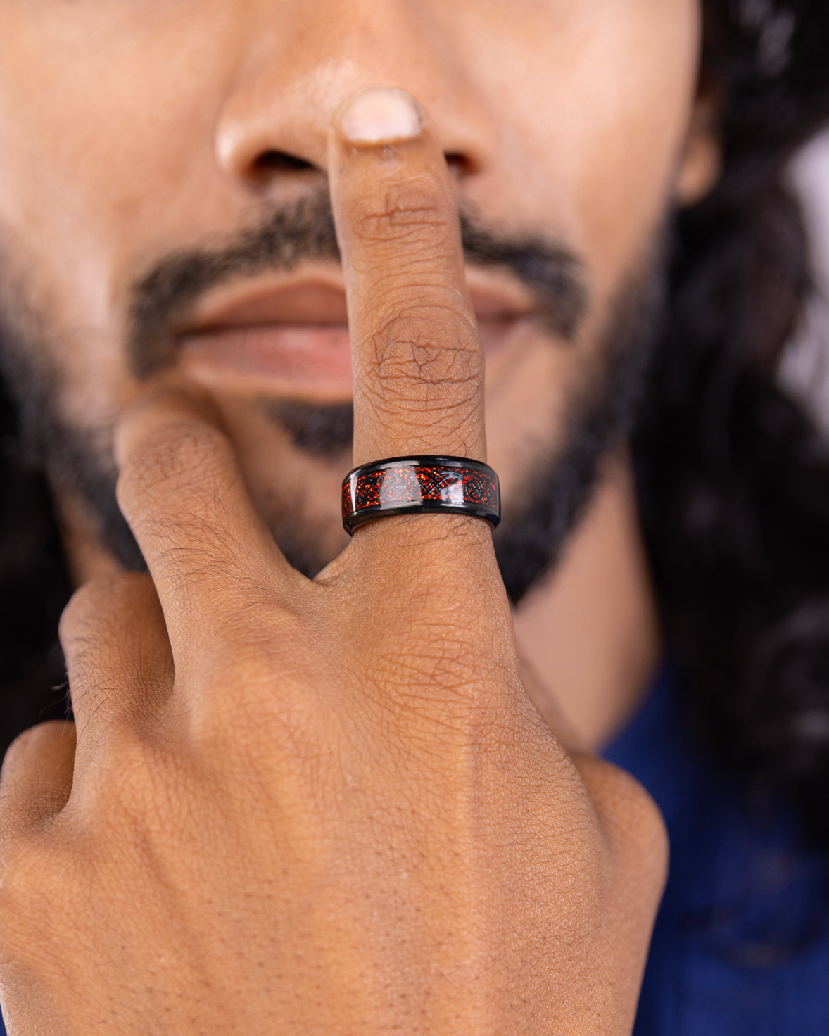 Red Celtic Knot Ring