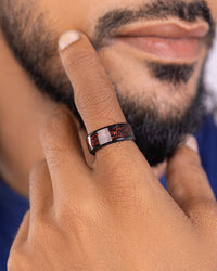 Red Celtic Knot Ring