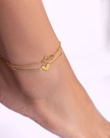 Layered Love Anklet