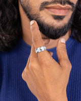 Men's Marble White Ring