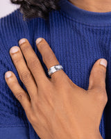 Men's Marble White Ring