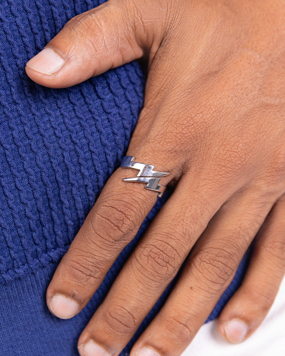 Men's Lightning Bolt Ring