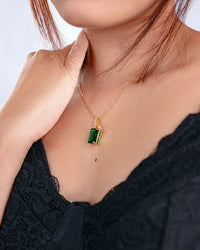Green Pendant Necklace