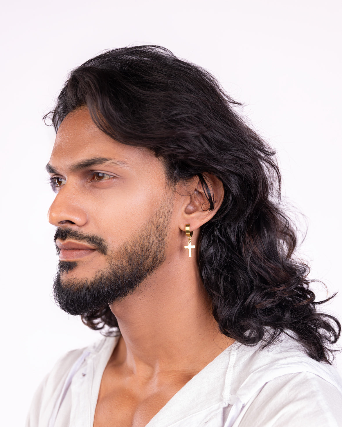 Classic Cross Pierced Earring