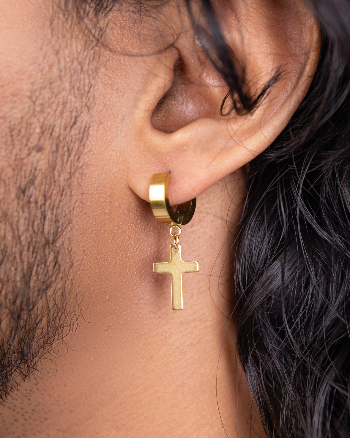 Classic Cross Pierced Earring