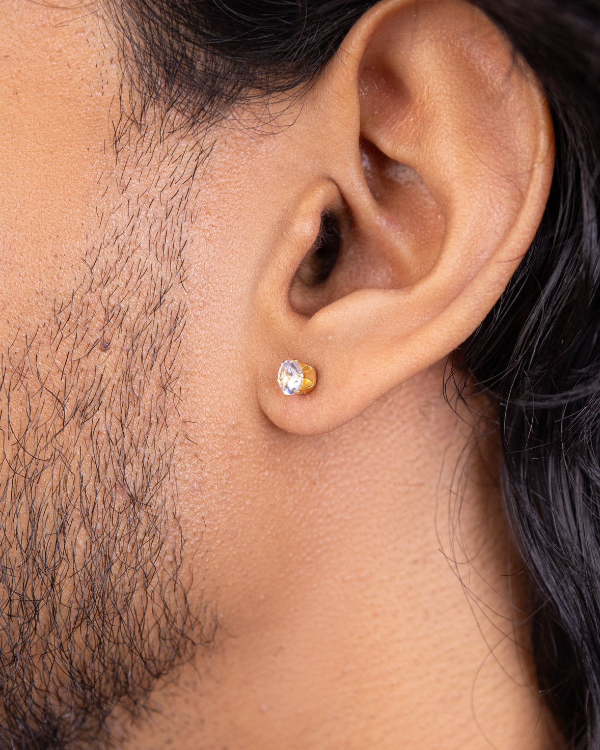 Classic Zirconia Gold Earring