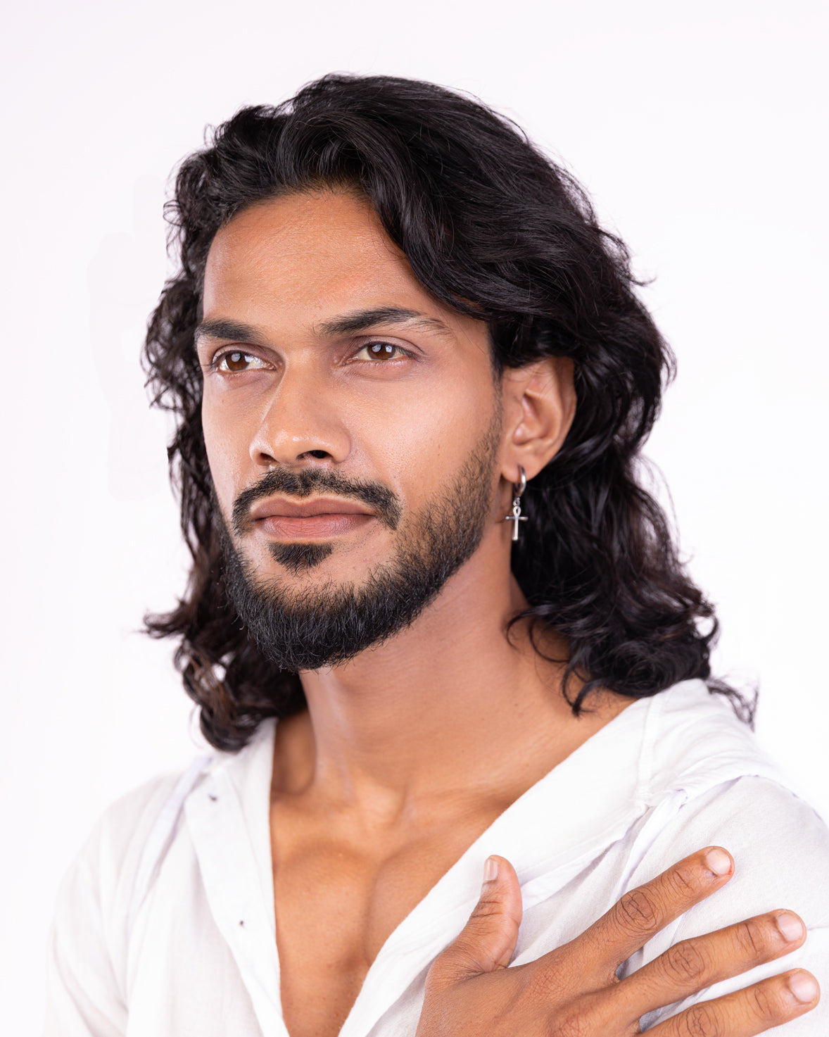 Classic Cross Charm Earring