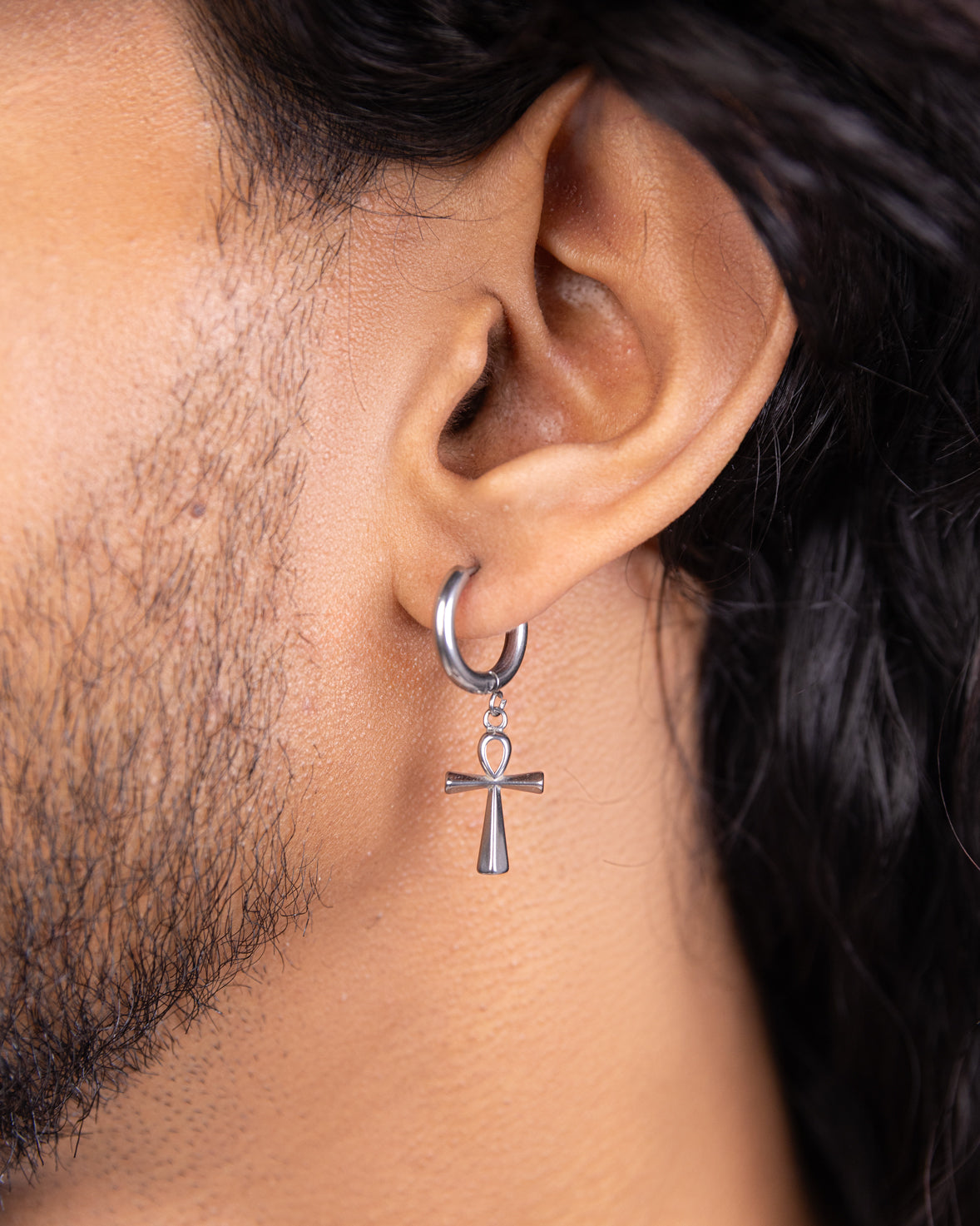 Classic Cross Charm Earring