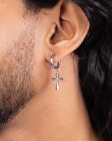Classic Cross Charm Earring