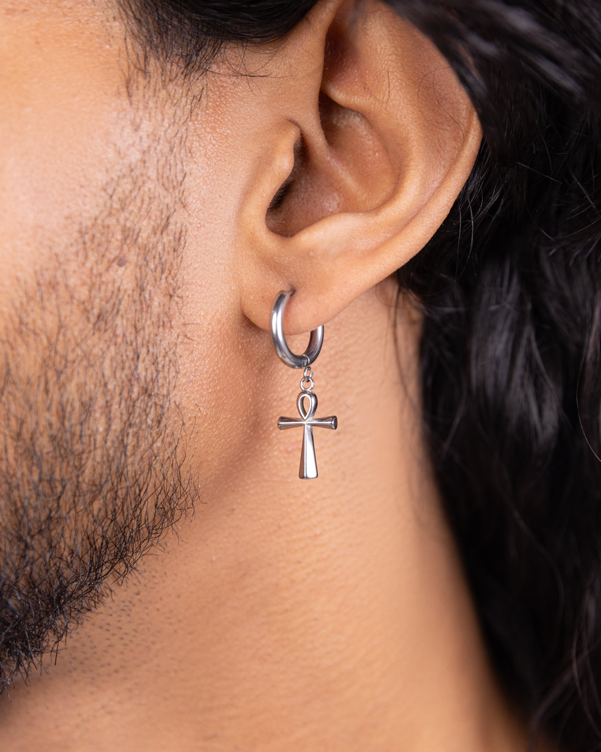 Classic Cross Charm Earring