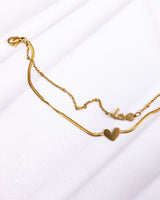 Layered Love Anklet