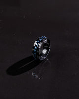 Men's Blue Braided Ring