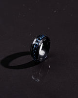 Men's Blue Braided Ring
