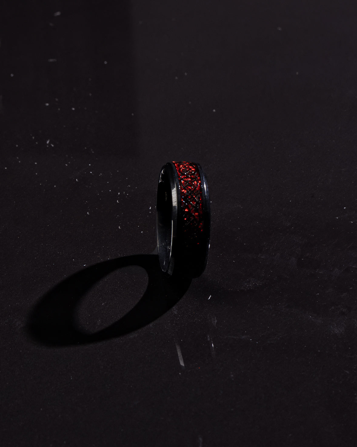 Red Celtic Knot Ring