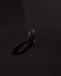 Men's Black Braided Ring
