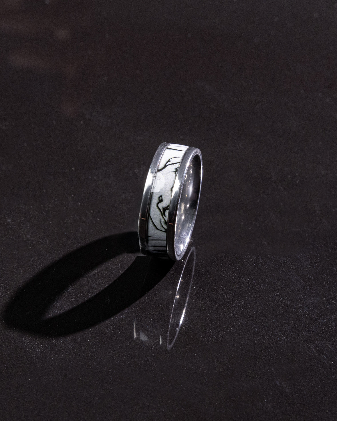 Men's Marble White Ring