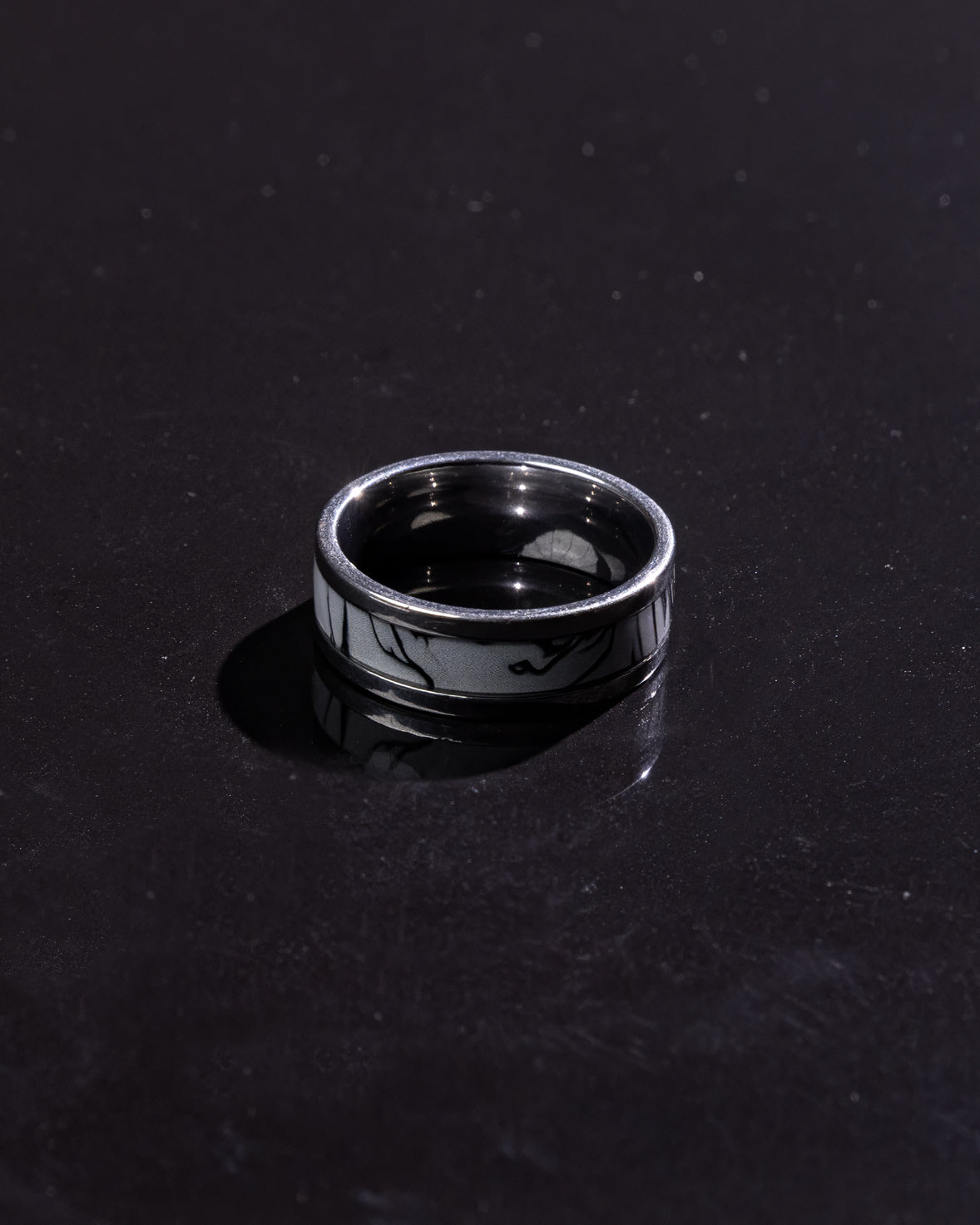 Men's Marble White Ring
