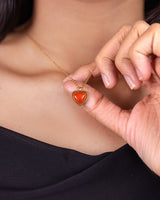 Red Heart Charm Necklace