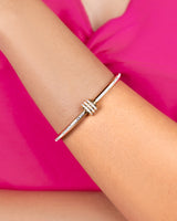 Cubic Zirconia Charm Bangle