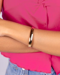 Classic Curved Charm Bangle