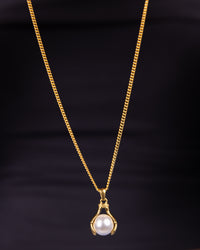 Classic Pearl Charm Necklace