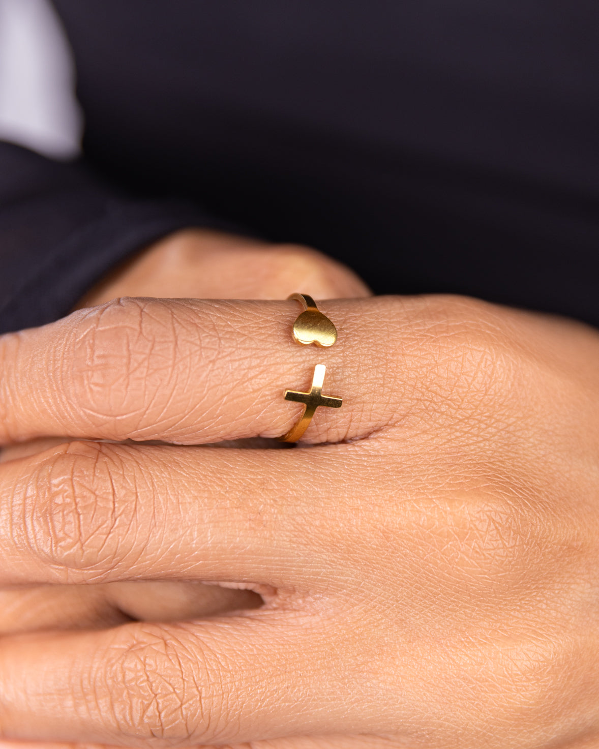 Cross Heart Ring