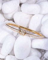 Cubic Zirconia Charm Bangle