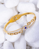 Rhinestone Evil-Eye Bangle
