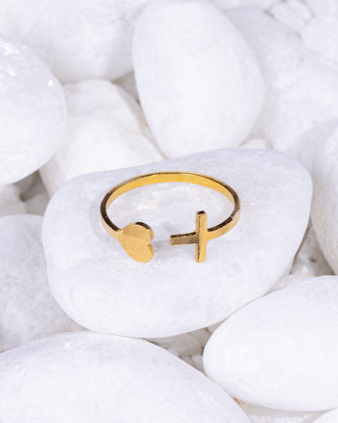 Cross Heart Ring